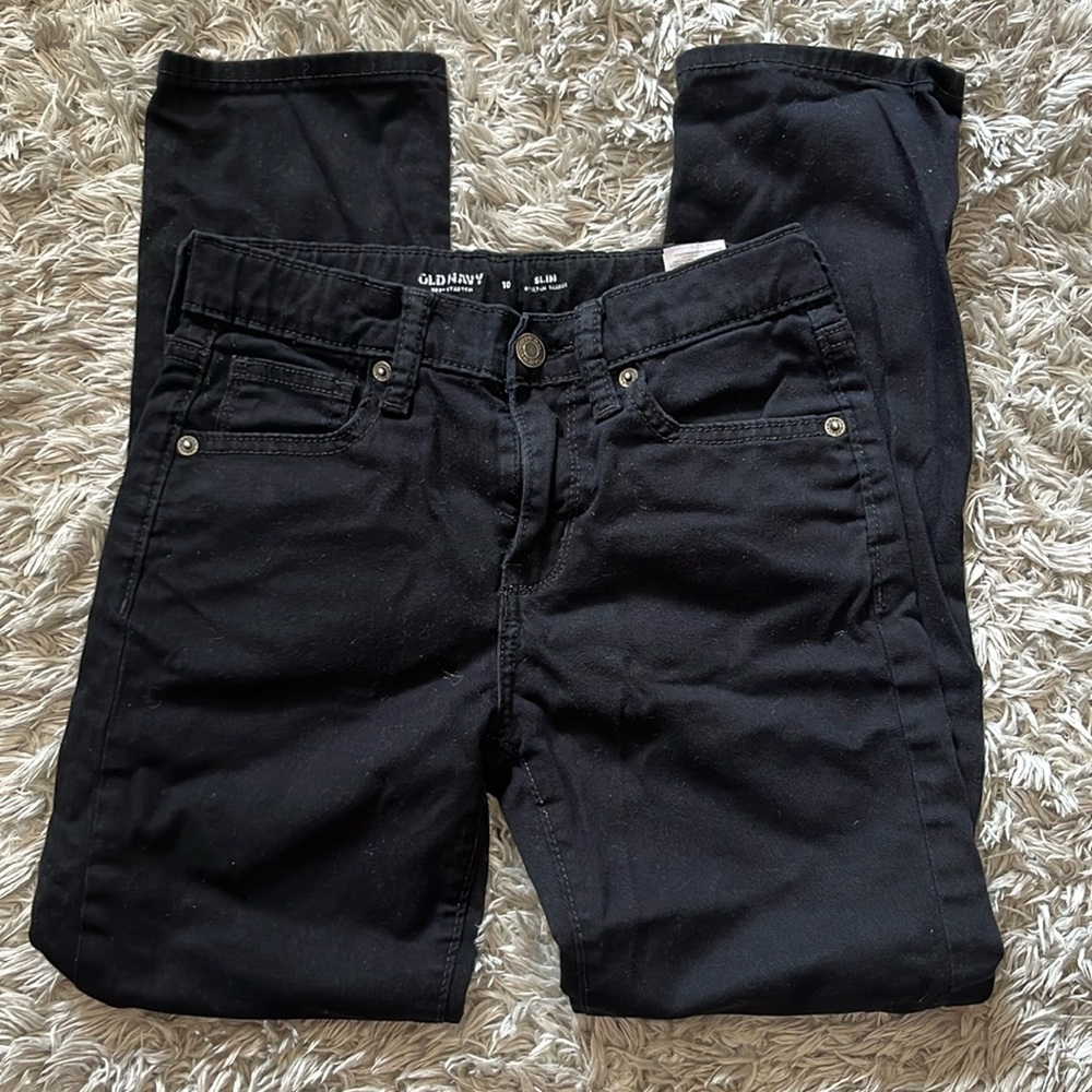KIDS Old Navy 360 Stretch Slim Black Jeans